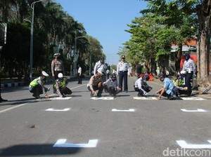 Bojonegoro Kini Juga Punya Physical Distancing Ala Starting Grid MotoGP