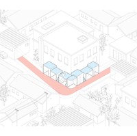 Pada 2016, tim arsitek B.L.U.E. Architecture Studio merancang sebidang lahan sempit berbentuk huruf L di gang kawasan Dengshikou, Beijing, China. Lahan seluas 43 meter per segi ini diapit tembok gang dan bangunan dua lantai. Foto: Dok. Ruijing Photo/ B.L.U.E Architecture Studio