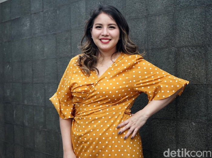 Tya Ariestya saat ditemui di kawasan Trans TV.
