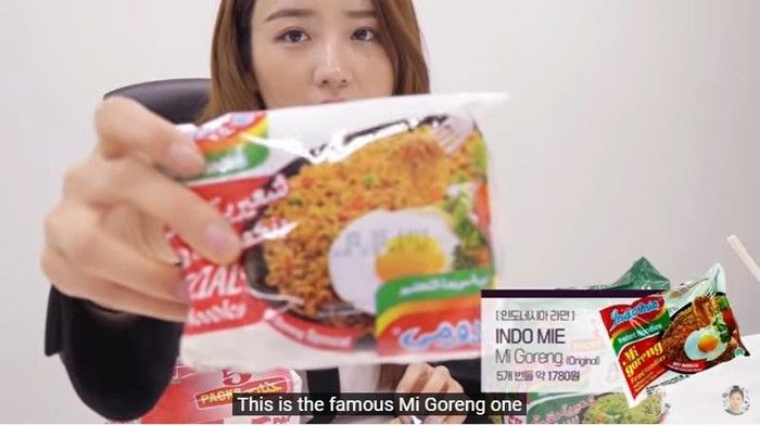 Artis Korea doyan mie instan
