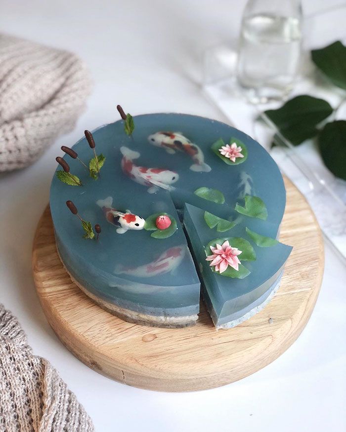 Kue Cantik Tema Ikan Koi