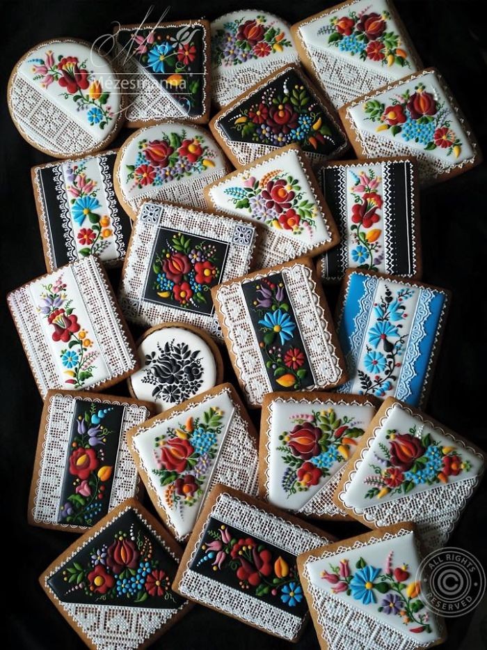 Cookie jahe bermotif cantik Cookie jahe bermotif cantik