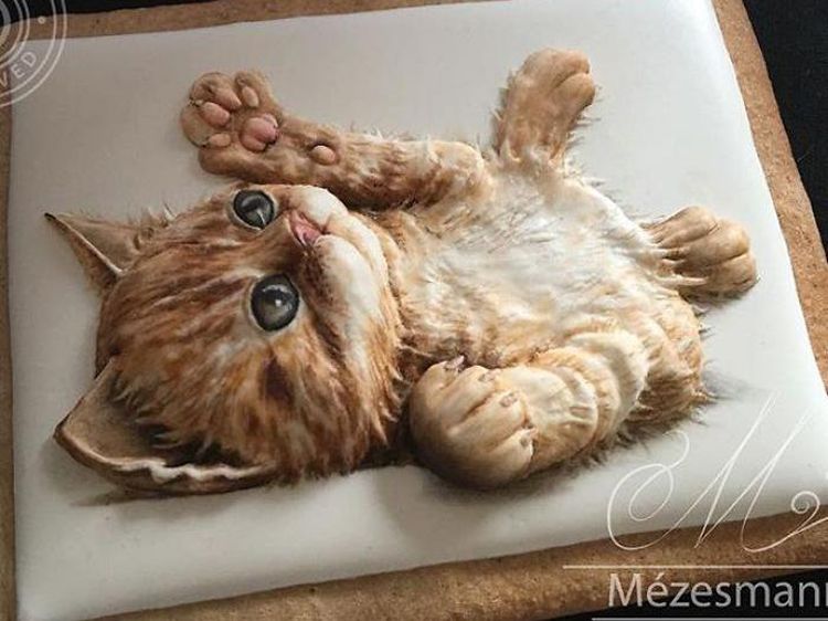 Gemas! 10 Cookies Jahe Bermotif Bunga hingga Kucing Lucu