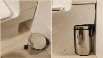 Ukuran tong sampah yang sesuai dengan ruang kosong kloset wc ini. Foto: Boredpanda