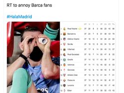 Meme Real Madrid Jawara dan Barcelona Merana