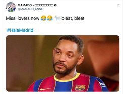 Meme Real Madrid Jawara dan Barcelona Merana