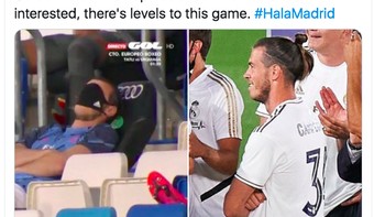 Gareth Bale tetap memenangkan trofi walau malah santai dan tak banyak berperan. Foto: Twitter