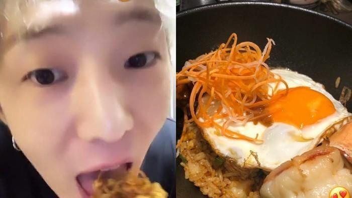 Idol Korea doyan makan nasi goreng