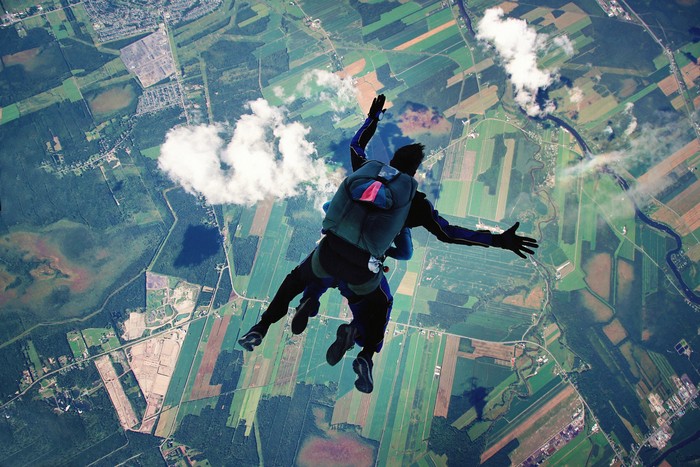 Parachute jumping