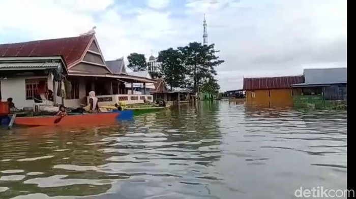 Kondisi banjir di Wajo Sulsel (Zoel-detikcom).