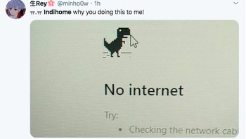 No internet bagi sebagian user IndiHome. Foto: istimewa