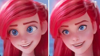 Princess Ariel dalam film The Little Mermaid. (Foto: Instagram/hollyfae_art)