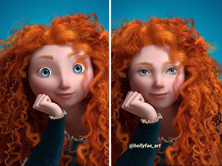 princess disney hollyfae_art