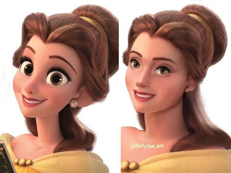 Begini Jadinya Wajah Princess Disney Dibuat Realistis
