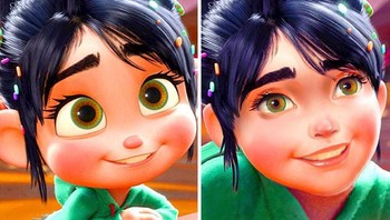 Vanellope dalam film The Wreck0It Ralph. (Foto: Instagram/hollyfae_art)