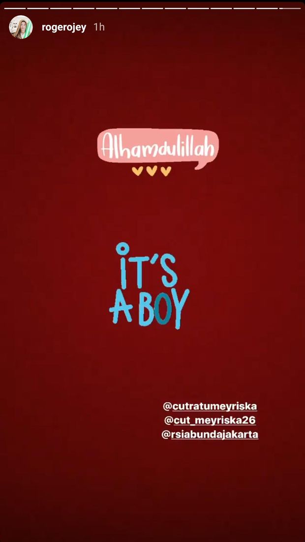 Cut Meyriska lahirkan bayi laki-laki