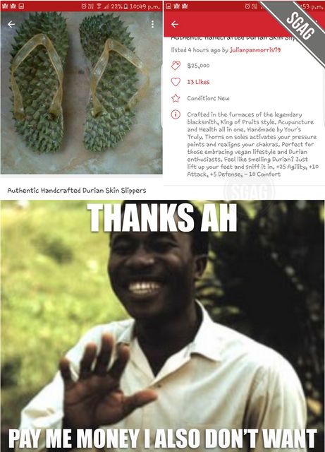 Sandal Jepit Cangkang Durian
