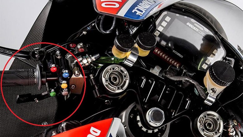 Thumb Brake Thumb Brake di motor Ducati Jorge Lorenzo