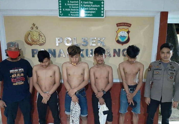 4 juru parkir di Makassar ditangkap mengeroyok seorang pria yang tidak memberi Rp 2 ribu (dok. Istimewa)