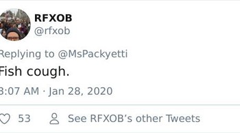 Ikan bisa batuk. Titik. Foto: rfxob via Bored Panda