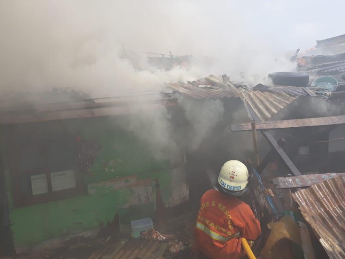 Kebakaran di Pulogebang, Jaktim.