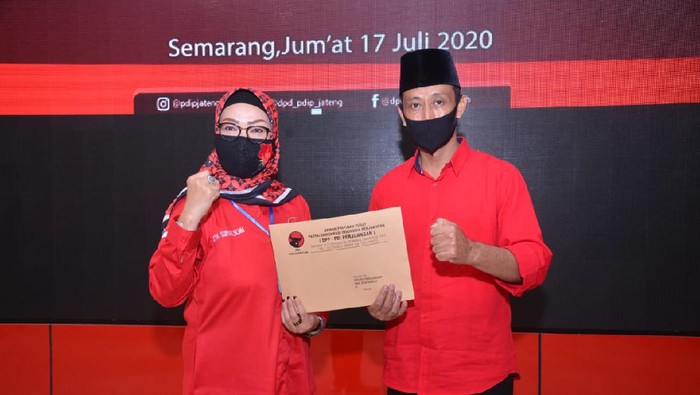 Pasangan Etik Suryani-Agus Santosa diusung PDIP di Pilkada Sukoharjo