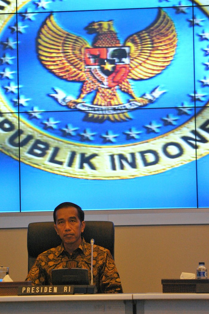 Presiden Jokowi di kantor BIN