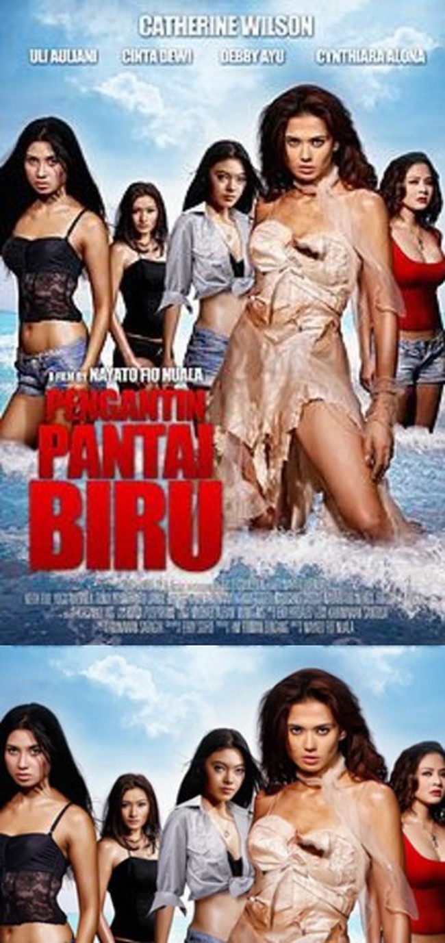 Laris sebagai model, Catherine Wilson kemudian merambah dunia akting. Sederet judul film dibintanginya, mulai dari Cinta Silver hingga film Pengantin Pantai Biru. Pada film Pengantin Pantai Biru yang bergenre horor, Catherine menjadi pemeran utama. Foto: Dok. Instagram @catherinewilson