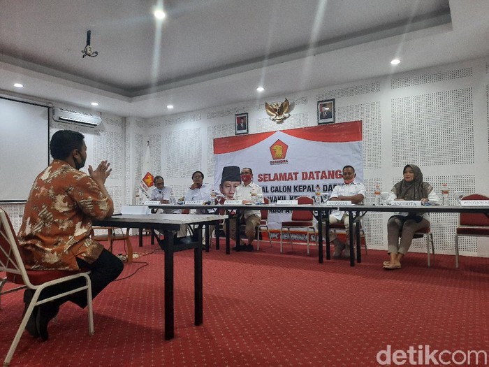Fit and proper test Gerindra untuk Pilkada Sleman, Minggu (19/7/2020).