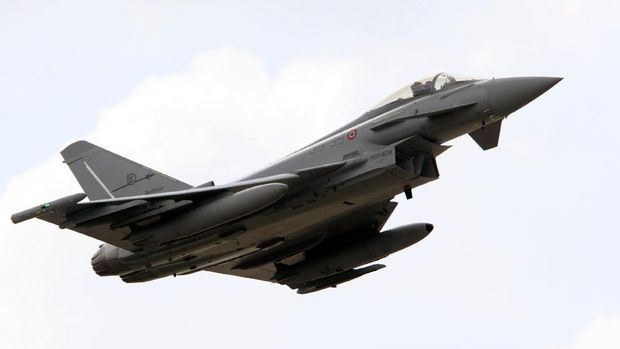 Jet Tempur jenis Eurofighter Typhoon (File Photo AP)