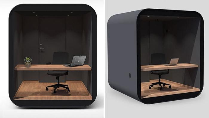 Pandemi COVID-19 memaksa banyak orang untuk bekerja dari rumah (WFH). Perusahaan Norwegia, Livit pun buat ruang kantor box yang bisa dipindah bernama Studypod.