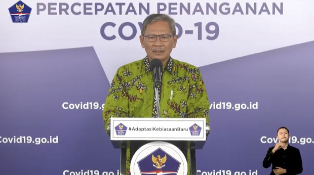 Achmad Yurianto selaku Juru Bicara Pemerintah Covid-19. (Dok: BNPB)