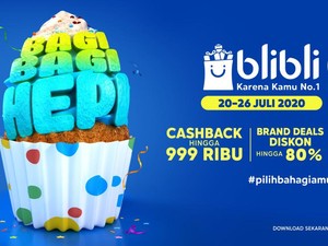 Ulang Tahun ke-9, Blibli Bagi-bagi Diskon-Cashback hingga Rp 999.000