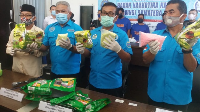 BNN amankan 3 kurir sabu di Sumsel (Raja Adil-detikcom)