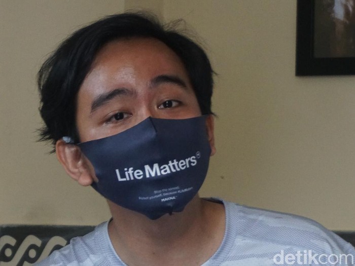 Gibran Rakabuming Raka di Posko Pemenangan, Jalan KS Tubun, Manahan, Solo, Senin (20/7/2020).