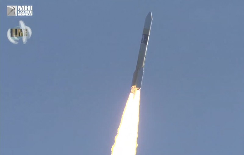 An Emirati man prepares to watch the launch of the 