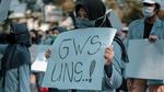 Mahasiswa UNS Gelar Aksi Terkait Biaya UKT hingga SPI