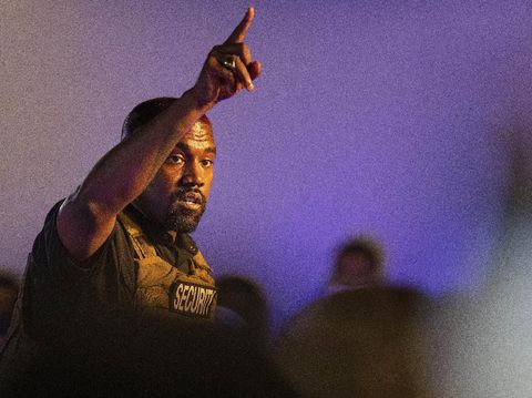 People record on their phones as Kanye West makes his first presidential campaign appearance, Sunday, July 19, 2020 in North Charleston, S.C. Rapper Kanye West, in his first event since declaring himself a presidential candidate, delivered a lengthy monologue Sunday touching on topics from abortion and religion to international trade and licensing deals. Whether he's actually seeking the nation's highest office remains a question. (Lauren Petracca Ipetracca/The Post And Courier via AP)