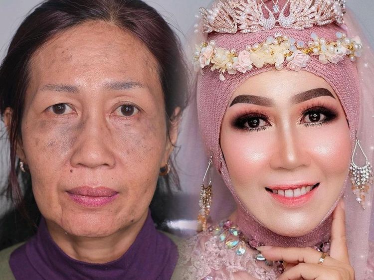 Transformasi Nenek yang Jadi Cantik & Muda Setelah Makeup, Bikin Tercengang