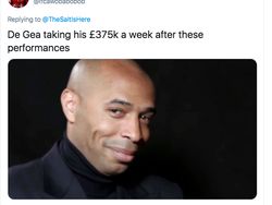 Penampilan David De Gea Ambyar, Meme Menyebar