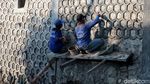 Perbaikan Turap Kali Utan Kayu Terus Dikebut