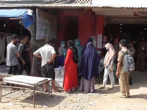 Takut Dicap Corona, Dari 2.000 hanya 38 Pedagang di Polman Ikut Rapid Test