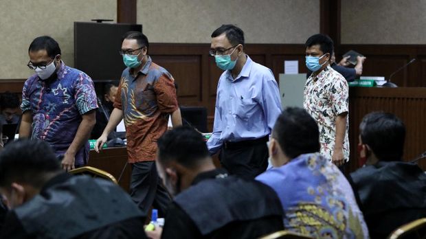 Sidang lanjutan Jiwasraya. CNBC Indonesia/Andrean Kristianto