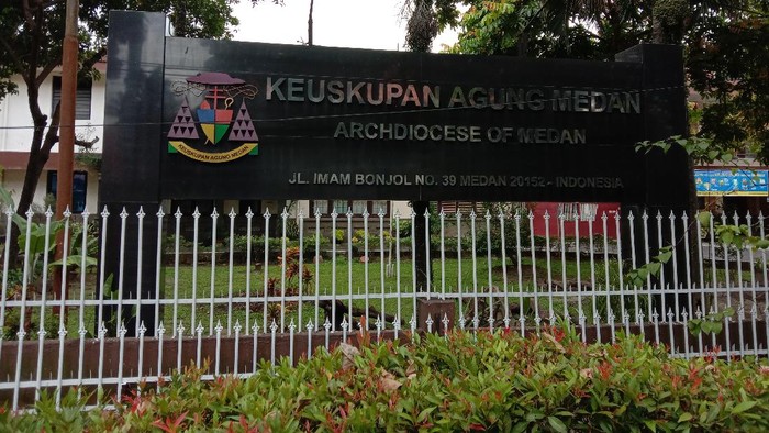 Suasana Keuskupan Agung Medan (Ahmad Arfah-detikcom)