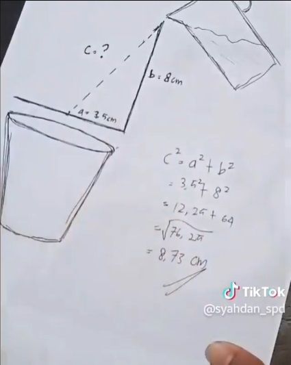 Tuang Air Pakai Rumus Matematika