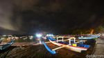 Begini Pesona Pantai Pangandaran di Malam Hari