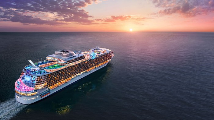 Ilustrasi kapal Wonder of The Seas yang tengah dibangun Royal Caribbean