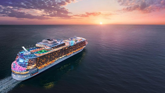 Ilustrasi kapal Wonder of The Seas yang tengah dibangun Royal Caribbean
