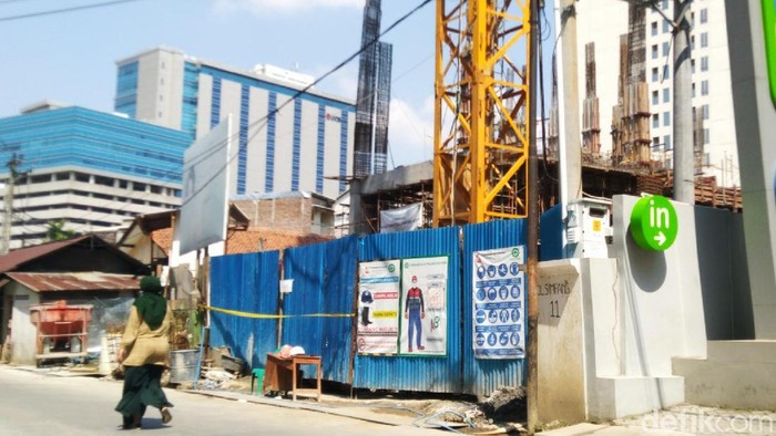 Lokasi tewasnya 4 pekerja bangunan hotel di Semarang