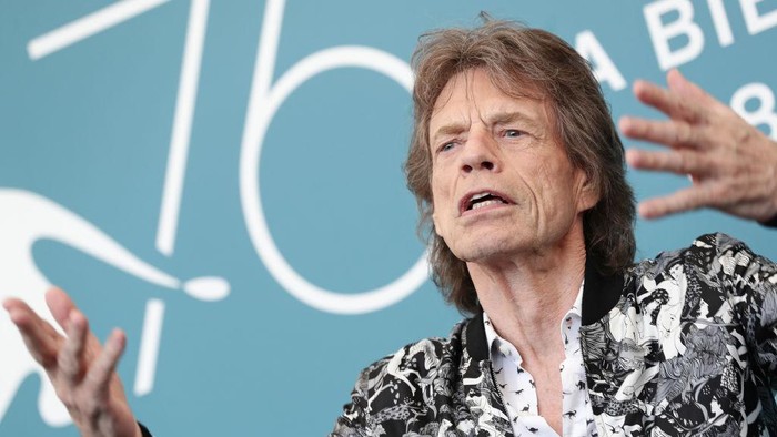 VENICE, ITALY - SEPTEMBER 07: Mick Jagger walks the red carpet ahead of the 